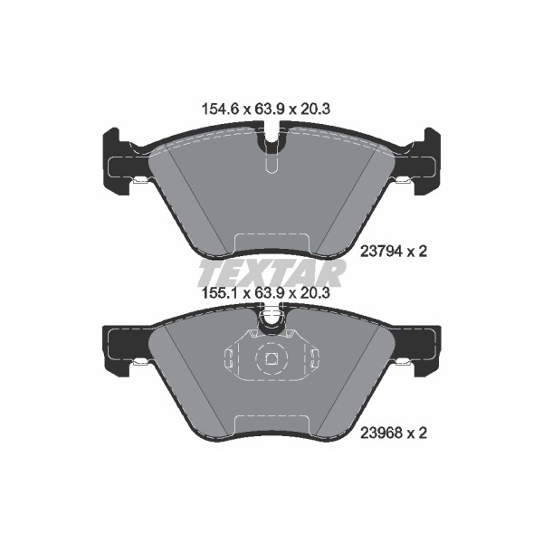 Слика на плочки TEXTAR 2379401 за BMW 3 Coupe E92 330 i - 272 коњи бензин