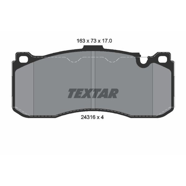 Слика на плочки TEXTAR 2431601 за BMW 1 Cabrio E88 123 d - 204 коњи дизел