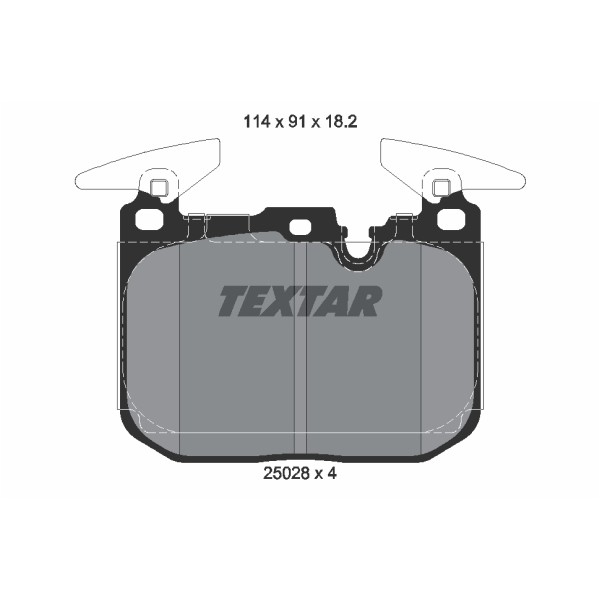 Слика на плочки TEXTAR 2502801 за BMW 1 F21 125 d - 211 коњи дизел