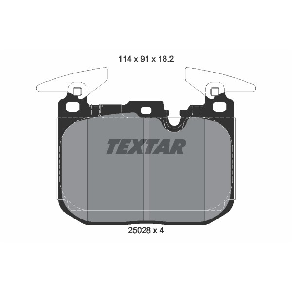 Слика на плочки TEXTAR 2502801 за BMW 1 F21 M 135 i - 326 коњи бензин
