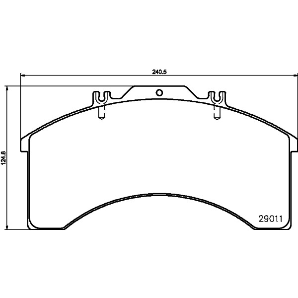 Слика на плочки TEXTAR 2901105 за камион Iveco Eurotech MH 190 E 24 K - 245 коњи дизел