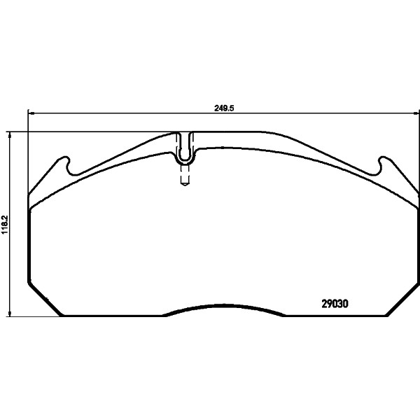 Слика на плочки TEXTAR 2903009 за камион MAN E 2000 19.360 FALS - 360 коњи дизел