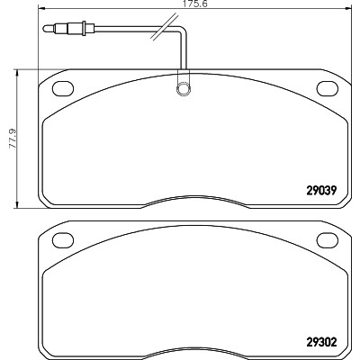 Слика на плочки TEXTAR 2903902 за камион Volvo FL 611 - 209 коњи дизел