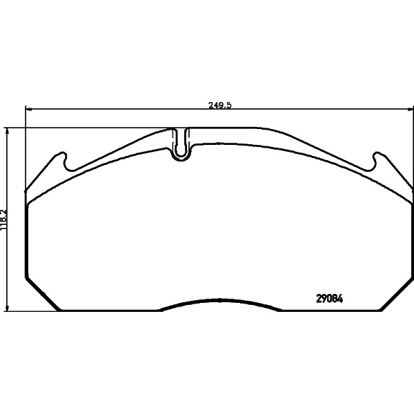 Слика на плочки TEXTAR 2908402 за камион MAN E 2000 28.460 FVAS - 460 коњи дизел