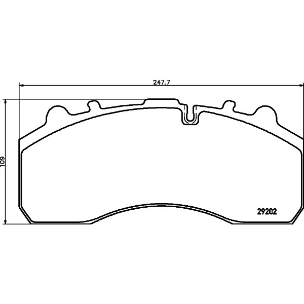 Слика на плочки TEXTAR 2920212 за камион Iveco Eurotech MH 260 E 35 Y/P, 260 E 35 Y/PT, 260 E 35 Y/TN - 352 коњи дизел