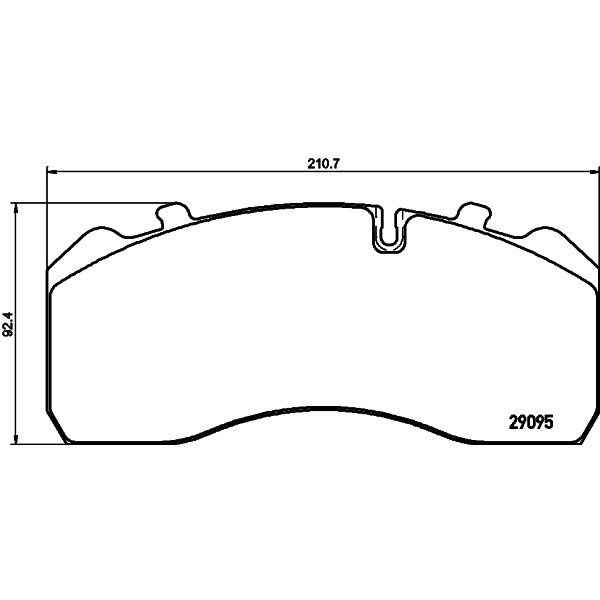 Слика на плочки TEXTAR Kit 2909570 за камион Neoplan Skyliner N 1122/3 C - 340 коњи бензин