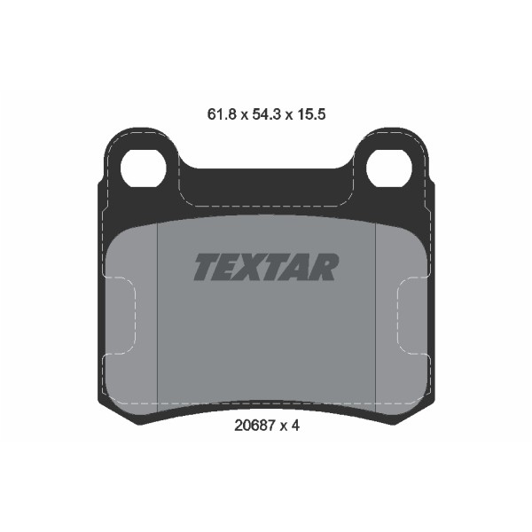 Слика на плочки TEXTAR Q+ 2068701 за Mercedes E-class (w124) 300 D (124.130) - 113 коњи дизел