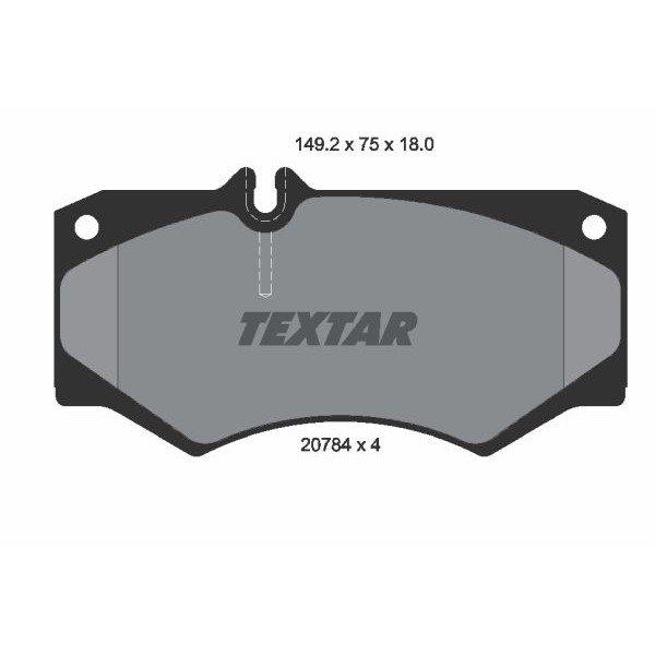 Слика на плочки TEXTAR Q+ 2078401 за Mercedes T1 Platform 410 (611.017, 611.018) - 95 коњи бензин