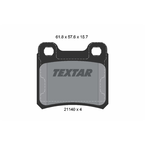 Слика на плочки TEXTAR Q+ 2114001 за Opel Astra F 1.4 - 75 коњи бензин