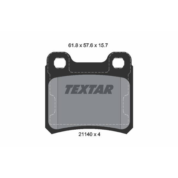 Слика на плочки TEXTAR Q+ 2114001 за Opel Calibra A 2.0 i 16V 4x4 - 150 коњи бензин