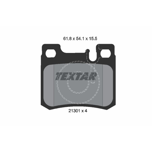 Слика на плочки TEXTAR Q+ 2130103 за Mercedes 190 (w201) 2.0 (201.023) - 105 коњи бензин