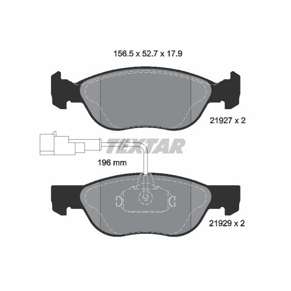 Слика на плочки TEXTAR Q+ 2192901 за Alfa Romeo 145 (930) Hatchback 1.9 D - 92 коњи дизел