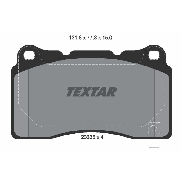 Слика на плочки TEXTAR Q+ 2332501 за Ford Mustang Convertible 2005 5.4 V8 - 548 коњи бензин