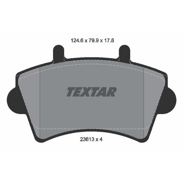 Слика на плочки TEXTAR Q+ 2361301 за Renault Master 2 Box (FD) 2.8 dTI 4x4 - 86 коњи дизел