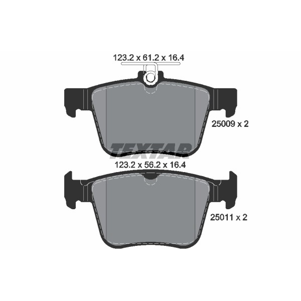 Слика на плочки TEXTAR Q+ 2500901 за Audi TT (FV3) 2.0 TFSI - 230 коњи бензин
