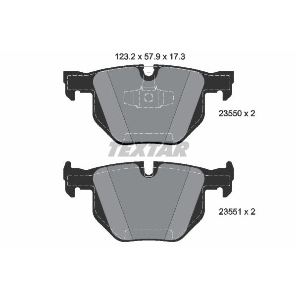 Слика на плочки TEXTAR epad 2355081 за BMW 3 Coupe E92 330 d xDrive - 245 коњи дизел