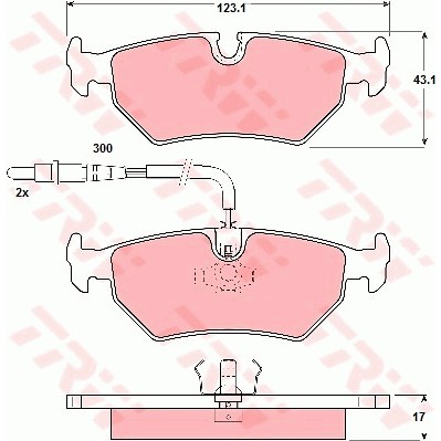 Слика на плочки TRW GDB1258 за Citroen Synergie 22,U6 1.8 - 99 коњи бензин