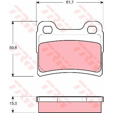 Слика на плочки TRW GDB1639 за Ford Escort 6 Break (gal) 1.8 i 16V - 105 коњи бензин