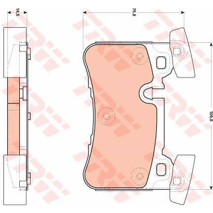 Слика на плочки TRW GDB1856 за Mercedes E-class Saloon (w212) E 63 AMG (212.075) - 585 коњи бензин