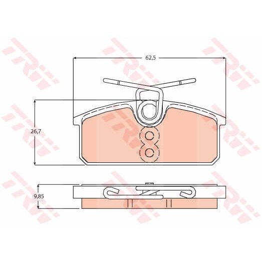 Слика на плочки TRW GDB2166 за Citroen Jumpy Box (V) 2.0 BlueHDi 150 - 150 коњи дизел