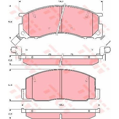 Слика на плочки TRW GDB3086 за Toyota LiteAce Bus (R2 LG) 2.0 D (CR21LG) - 72 коњи дизел