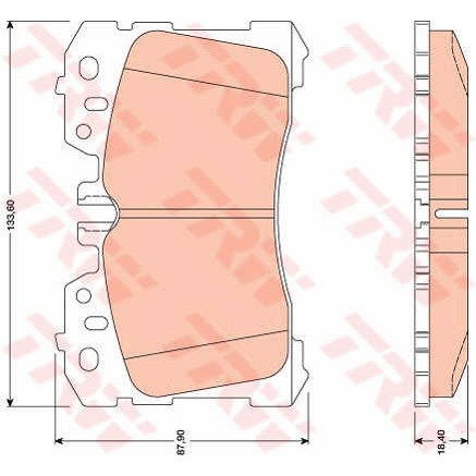 Слика на плочки TRW GDB3473 за Hyundai ix35 (LM) 2.0 CRDi 4WD - 177 коњи дизел