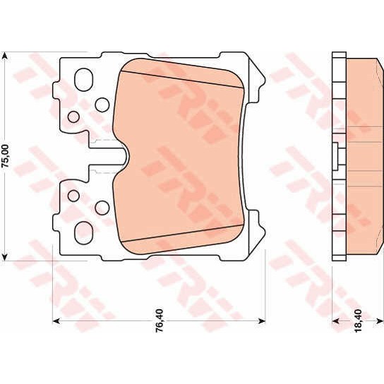 Слика на плочки TRW GDB3475 за Lexus LS Saloon (UVF,USF) 460 AWD - 385 коњи бензин