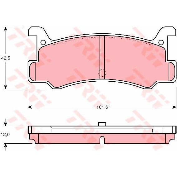 Слика на плочки TRW GDB375 за Daihatsu Charade 4 G200,G202 1.6 GTi - 105 коњи бензин