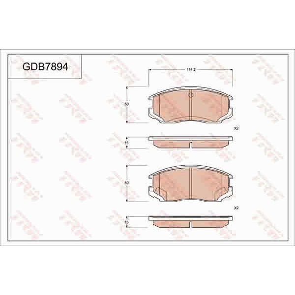 Слика на Плочки TRW GDB7894