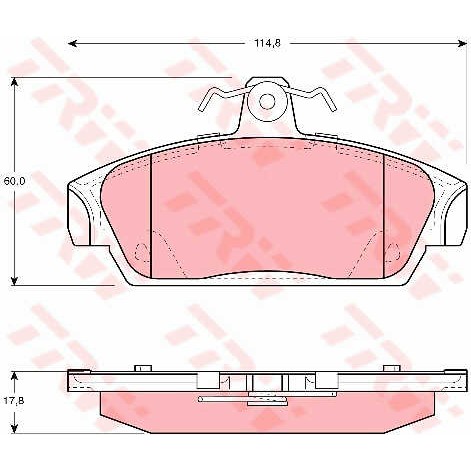 Слика на плочки TRW GDB859 за Rover 100 Metro 111 C/L/S - 60 коњи бензин