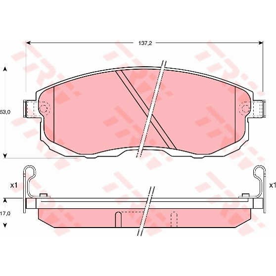 Слика на плочки TRW COTEC GDB1003 за Nissan 350Z Roadster (Z33) 3.5 - 280 коњи бензин