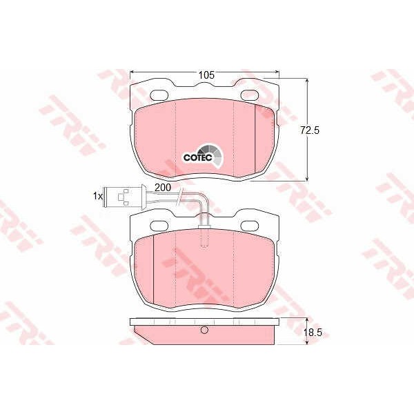 Слика на Плочки TRW COTEC GDB1093