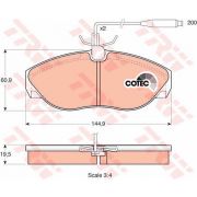 Слика 1 на плочки TRW COTEC GDB1105