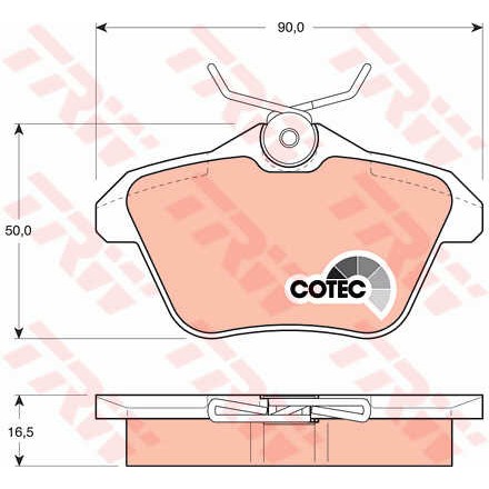 Слика на плочки TRW COTEC GDB1147 за Alfa Romeo 164 Sedan 3.0 - 228 коњи бензин