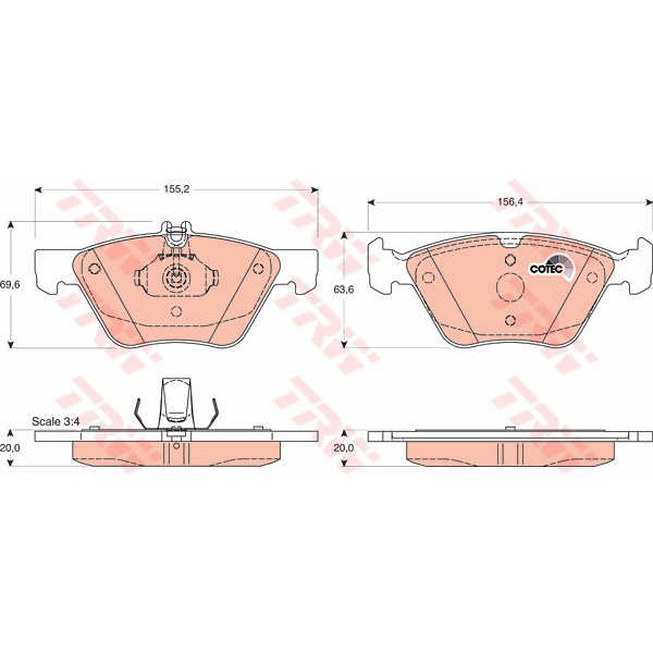 Слика на Плочки TRW COTEC GDB1215