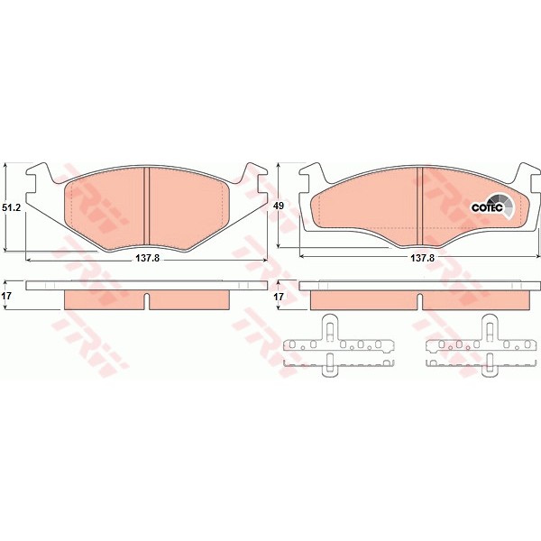 Слика на Плочки TRW COTEC GDB1219