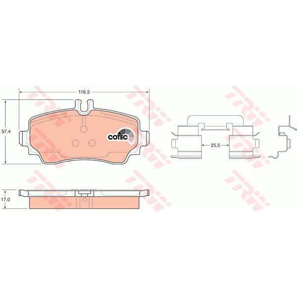 Слика на Плочки TRW COTEC GDB1293