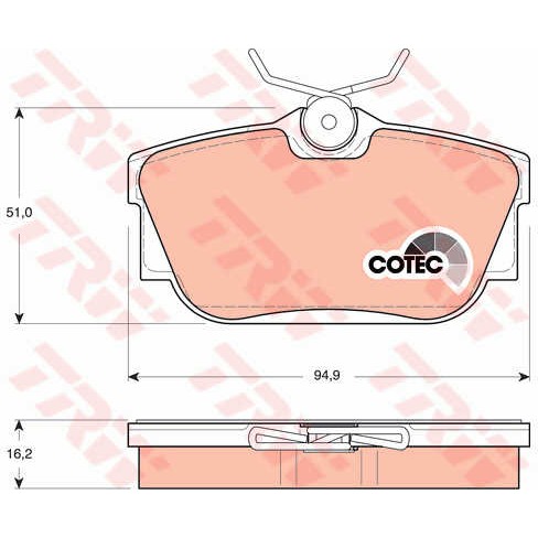 Слика на Плочки TRW COTEC GDB1325