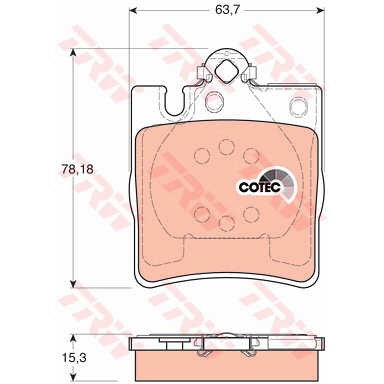 Слика на Плочки TRW COTEC GDB1334