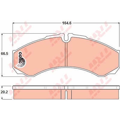 Слика на Плочки TRW COTEC GDB1345