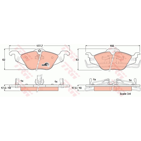 Слика на Плочки TRW COTEC GDB1351