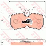 Слика 1 на плочки TRW COTEC GDB1354