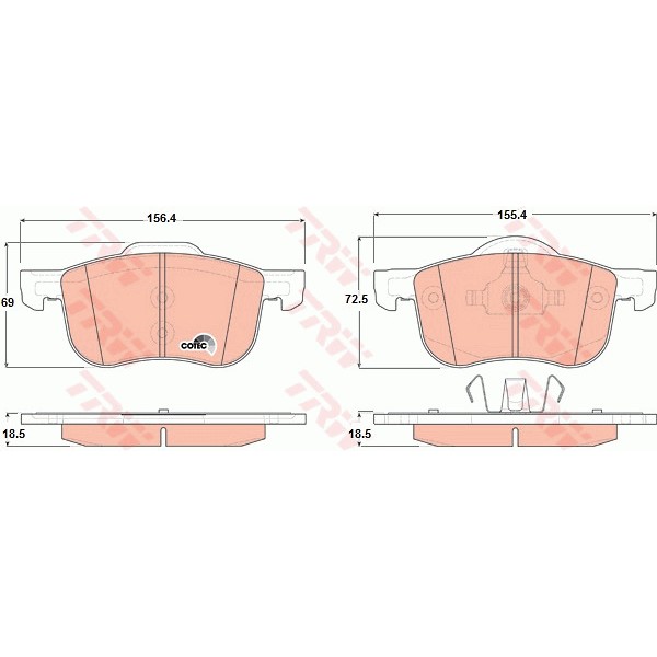 Слика на Плочки TRW COTEC GDB1388