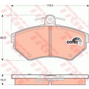 Слика 1 на плочки TRW COTEC GDB1437