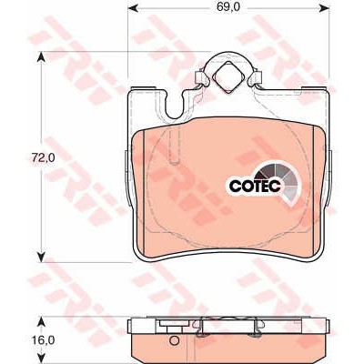 Слика на Плочки TRW COTEC GDB1455