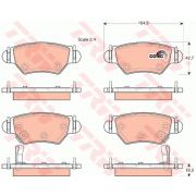 Слика 1 на плочки TRW COTEC GDB1471