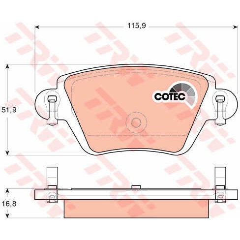 Слика на Плочки TRW COTEC GDB1525