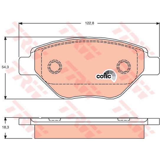 Слика на Плочки TRW COTEC GDB1571