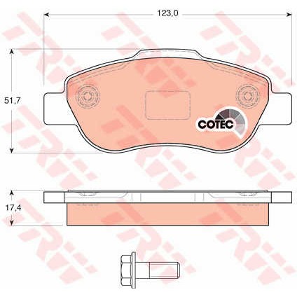 Слика на Плочки TRW COTEC GDB1589