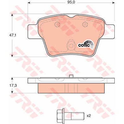 Слика на Плочки TRW COTEC GDB1620